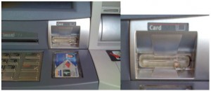 ATM Card skimmer, using modified ATM component