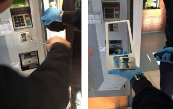 Skimming devices found at train ticket kiosks in Europe. Source: EAST