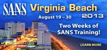 Sign Up for SANS Va. Beach