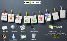 The seriously ghetto options page for BestRecovery web-based keylogger service.