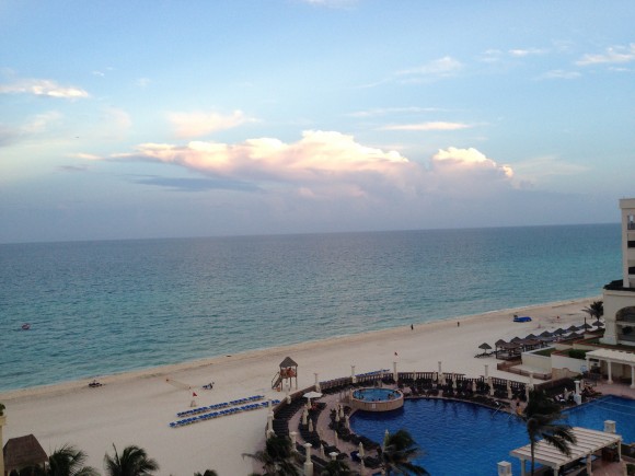 View from the Marriott CasaMaga Hotel in Cancun.