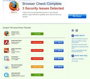 Qualys Browser Check plug-in