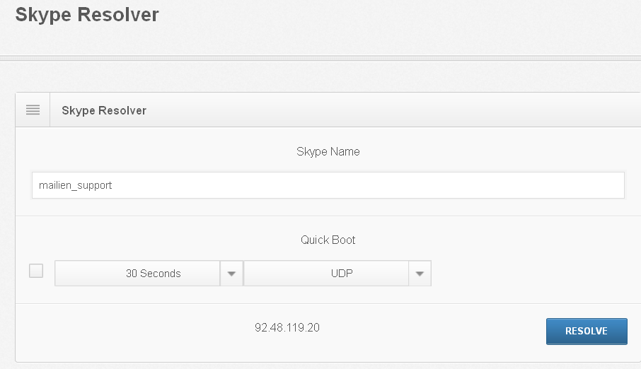 resolver for skype