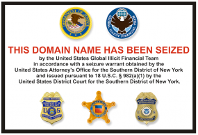 After being unreachable for four days, Libertyreserve.com's homepage now includes this seizure notice.