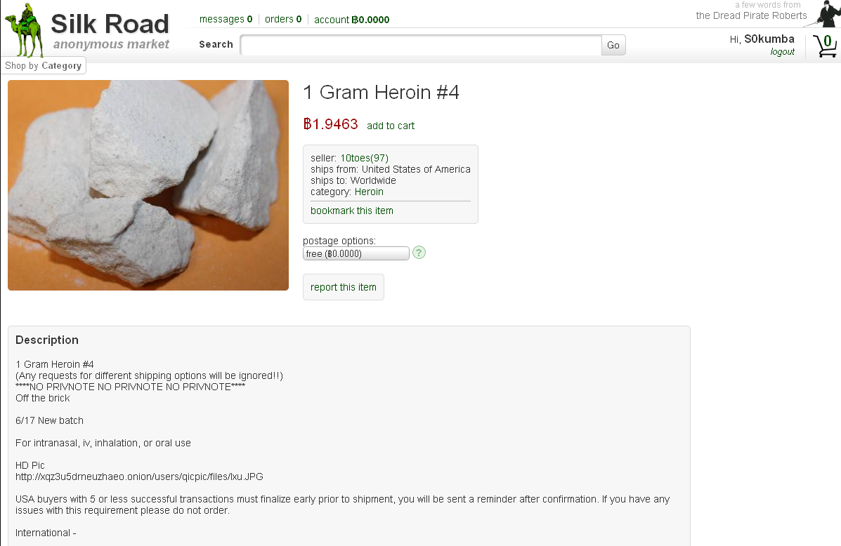 Darknet drug vendors