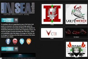 Screen shot from SEA site syrian-es.org, listing the nicknames and avatars of top SEA leaders. Image: HP Security Research