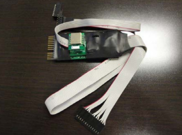 A Bluetooth enabled gas pump skimmer lets thieves retrieve stolen card and PIN data wirelessly while they gas up.