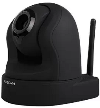 The FI9286P, a Foscam camera that includes P2P communication by default.