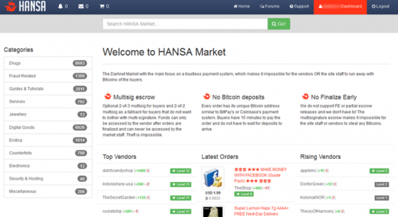 The now-defunct Hansa Market.