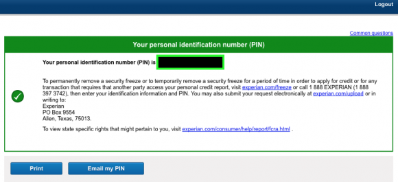 Experian Site Can Give Anyone Your Credit Freeze Pin Krebs On