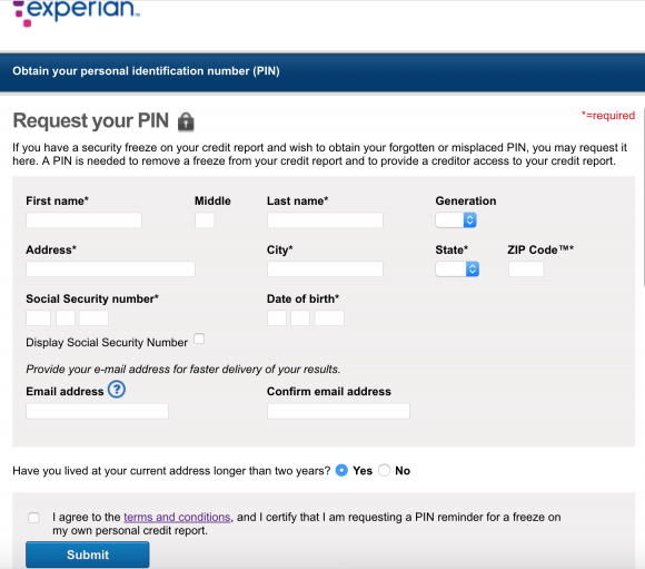 number for equifax temporary credit freeze lift