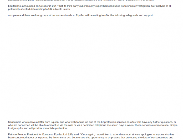 Equifax Hackers Stole Info on 693,665 UK Residents Krebs on Security