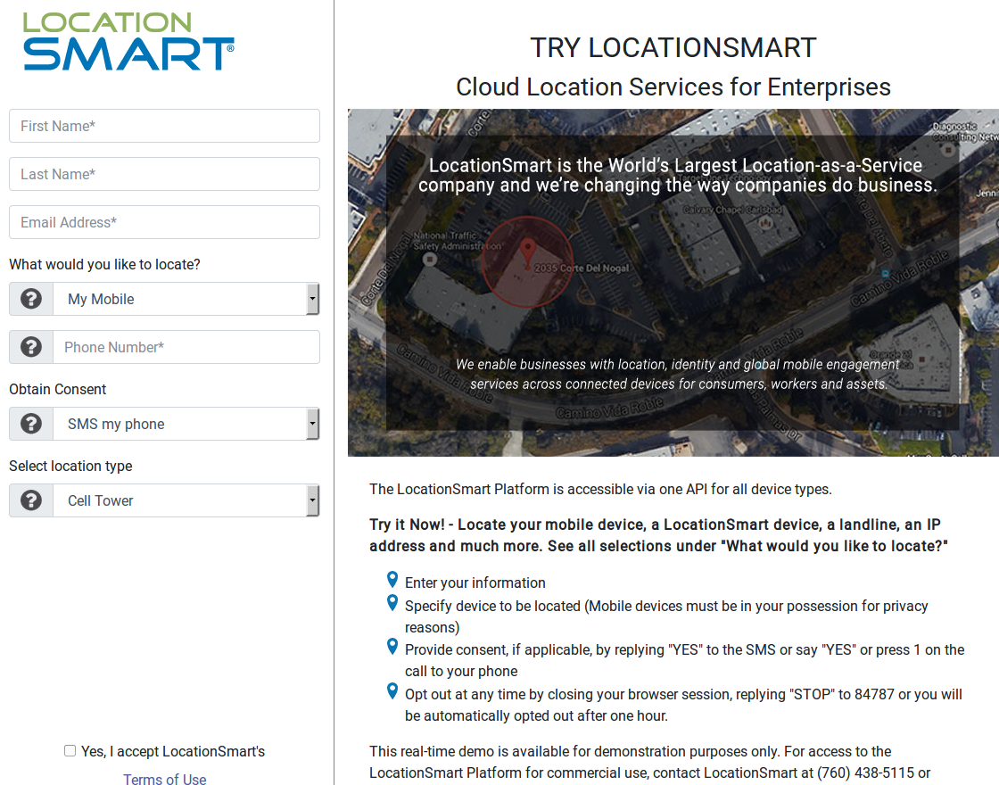 Tracking Firm LocationSmart Leaked Location Data for Customers of All Major U.S. Mobile Carriers Without Consent in Real Time Via Its Web Site