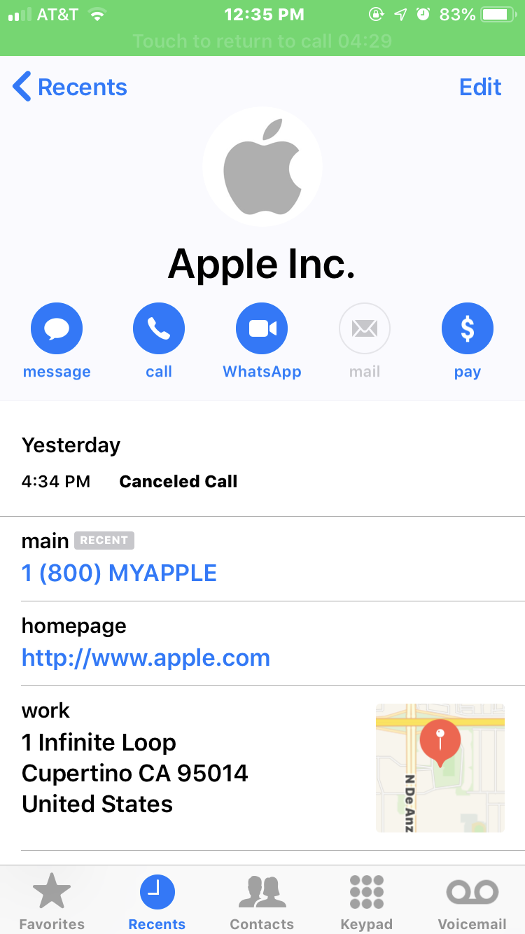 google.com apple support phone number