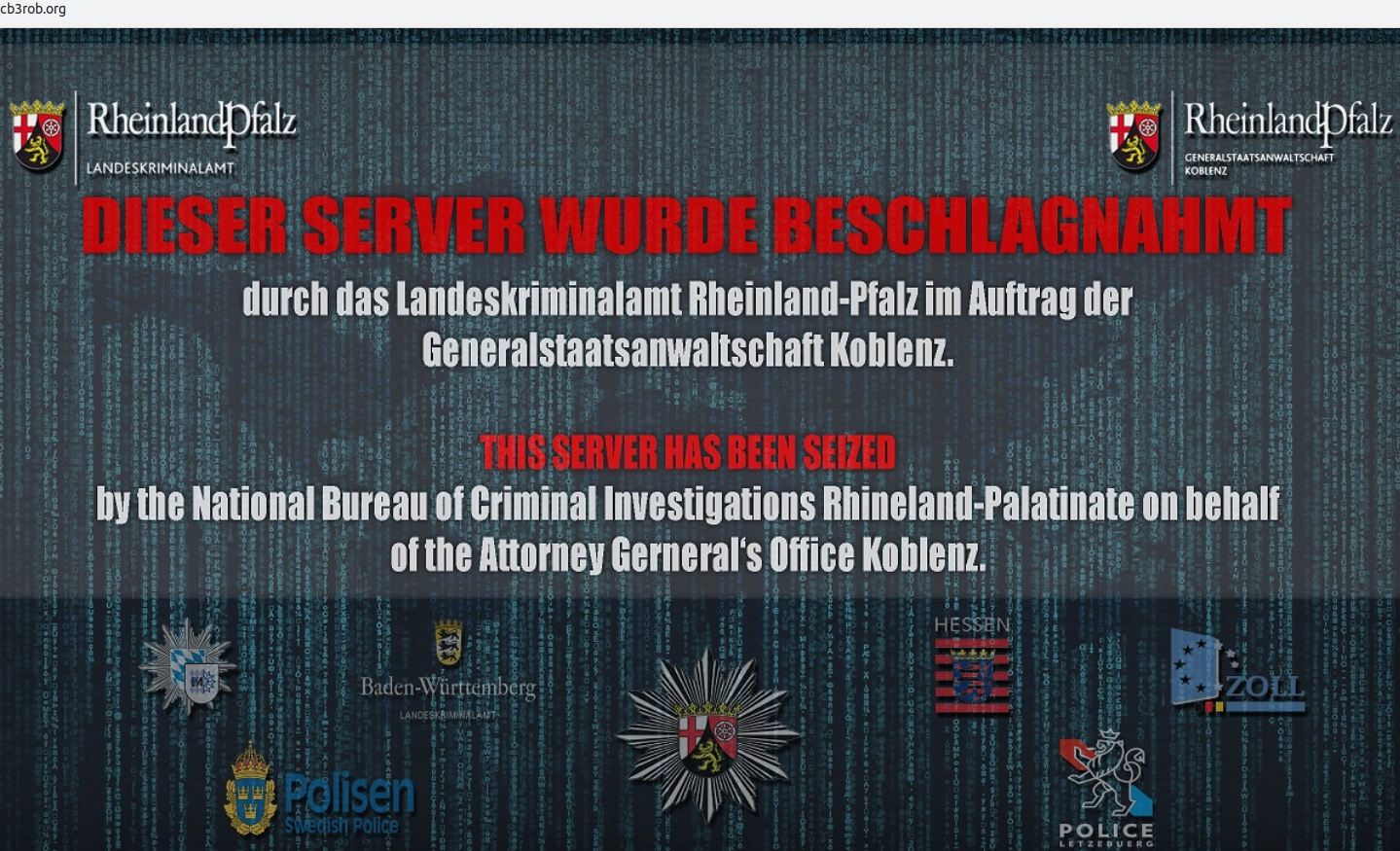 German Cops Raid “Cyberbunker 2.0,” Arrest 7 in Child Porn, Dark Web Market Sting