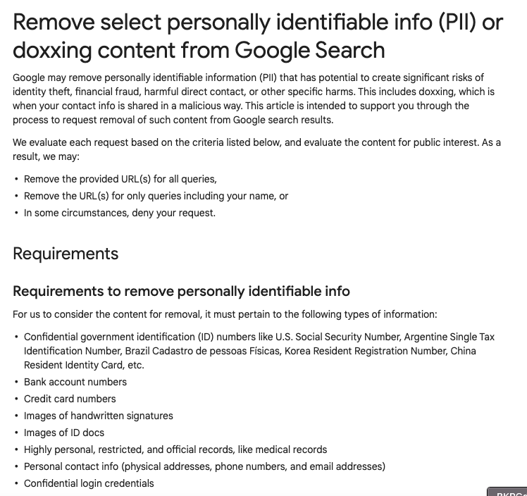 You Can Now Ask Google to Remove Your Phone Number, Email or Address from Search Results – Krebs on Security