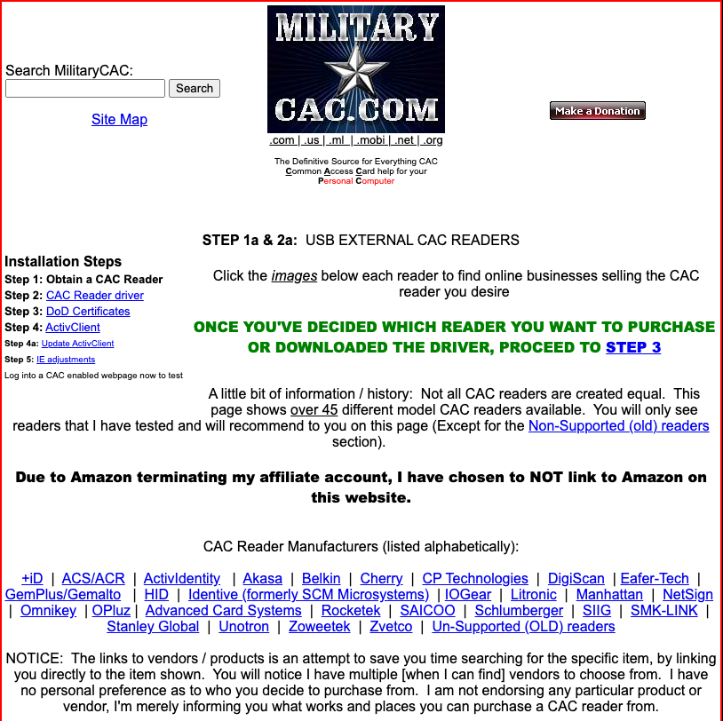 MilitaryCAC's Mac OS OS Installation Steps Page