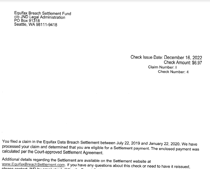 equifax data breach settlement check your eligibility