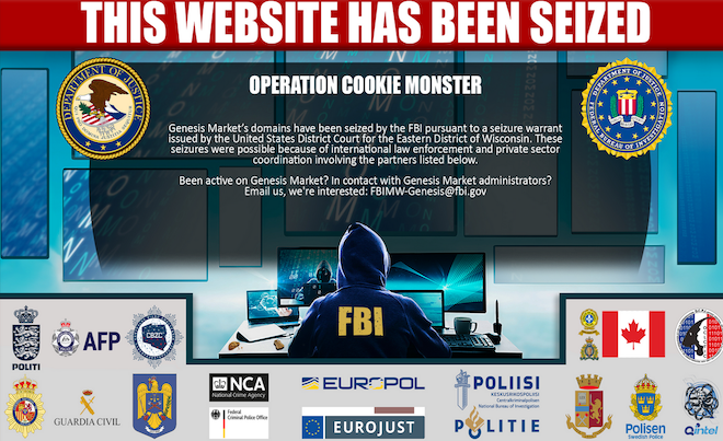 FBI Seizes Bot Store ‘Genesis Market’ Amid Arrests Focusing on Operators, Suppliers – Krebs on Safety